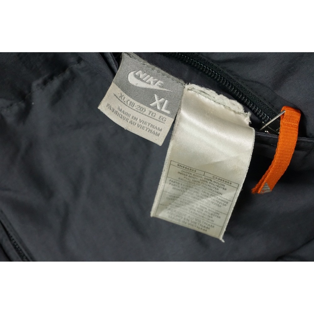 Vintage Nike Y2K 90s Reversible Fleece Lined‎ Jacket Coat Gray Orange Mens Small - Picture 7 of 13